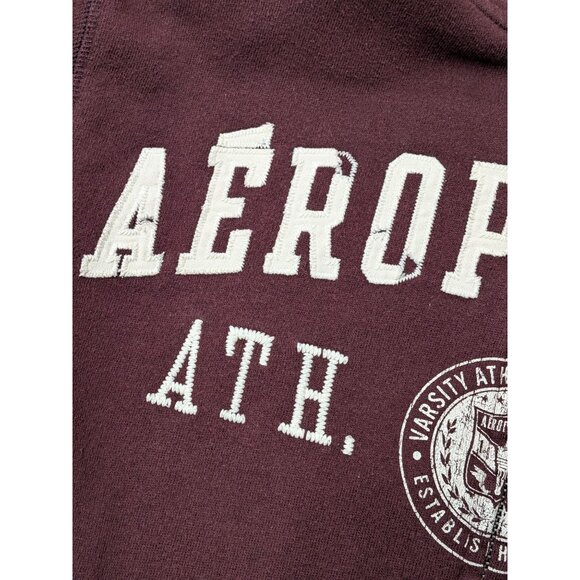 Aeropostale Full Zip Hoodie Adult Size XS Y2K Logo Athletic Division Grunge Cozy - Picture 10 of 11